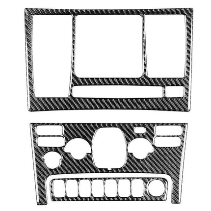 Carbon Fiber Decorative Control Panel Set for Volvo XC90 - carbon fiber trim replacement pieces for 2003-2014 XC90 interior