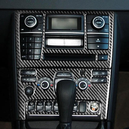 Carbon Fiber Decorative Control Panel Set for Volvo XC90 installed on center console for 2003-2014 models