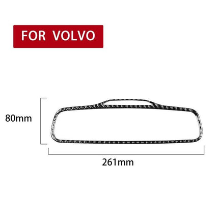 Carbon Fiber Decorative Sticker for Volvo XC90 Rearview Mirrors - 261mm x 80mm carbon fiber mirror trim for 2003-2014 models