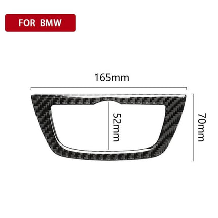 Carbon Fiber Decorative Sticker for BMW Headlight Switches – carbon fiber trim overlay 165x70mm for G01 X3 G02 X4 interior
