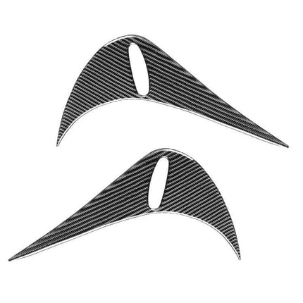 Carbon Fiber Decorative Stickers for Car Back Lamps, Set of Two - carbon fiber rear lamp trim decals, pair (stylish vehicle update)