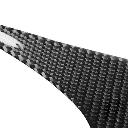 Set of 2 Carbon Fiber Decorative Stickers for Toyota GT86 Back Lamps - close-up of carbon fiber texture and shape