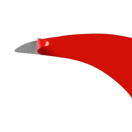 Carbon Fiber Decorative Stickers for Car Back Lamps, Set of Two - red peelable backing showing adhesive edge
