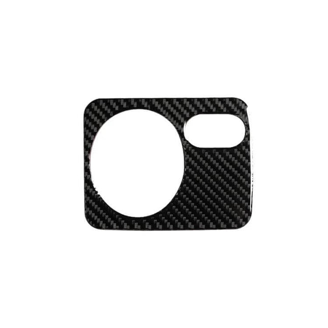 Carbon Fiber Decorative Sticker for Volkswagen Golf 6 Headlight Switch - black carbon fiber trim for dashboard headlight control