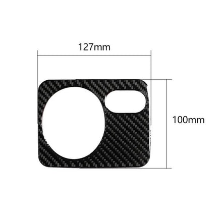 Carbon Fiber Decorative Sticker for Volkswagen Golf 6 Headlight Switch - carbon fiber textured trim piece 127x100mm