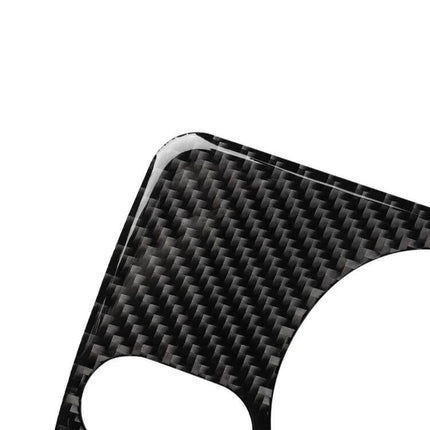 Carbon Fiber Decorative Sticker for Volkswagen Golf 6 Headlight Switch - textured carbon fiber dashboard trim piece