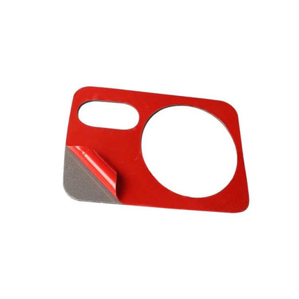 Carbon Fiber Decorative Sticker for Volkswagen Golf 6 Headlight Switch - red adhesive trim for headlight dial and button