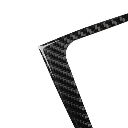 Decorative Carbon Fiber Car Sticker for Volkswagen Golf 6 CD Panel - black carbon fiber trim piece for left or right CD panel