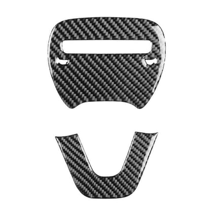 Carbon Fiber Decorative Stickers for Dodge Challenger Steering Wheel - carbon fiber steering wheel trim pieces, easy peel-and-stick interior upgrade