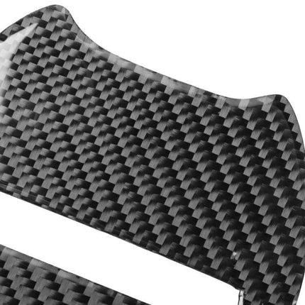 Carbon Fiber Decorative Stickers for Dodge Challenger Steering Wheel close-up carbon fiber texture steering wheel trim