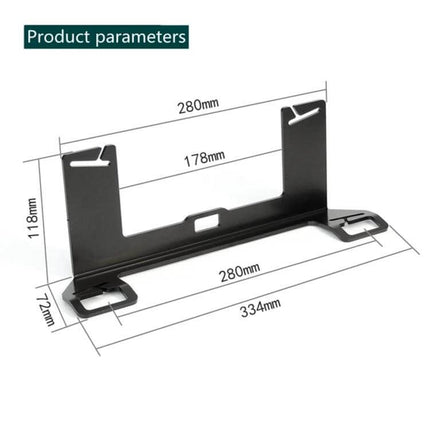 Universal ISOFIX Bracket for Child Safety Seat Installation in Cars - metal bracket with dimensions 334x280x118mm for secure seat transfer