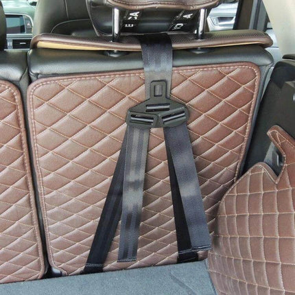Universal ISOFIX Bracket for Child Safety Seat Installation in Cars securely attached to rear seat headrest for easy transfer and stable fit