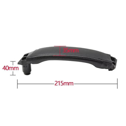 Discovery Left Frosted Interior Door Handle Replacement 2015-2019 - OE LR076163 left driver interior handle, ABS+PC frosted finish, 215mm x 40mm