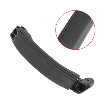 Land Rover Discovery Interior Door Handle Replacement Leather Texture black ABS+PC leather-textured finish for 2015–2019 front or rear doors