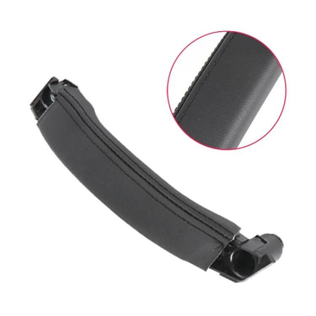 Land Rover Discovery Interior Door Handle Replacement Leather Texture black ABS+PC leather-textured finish for 2015–2019 front or rear doors
