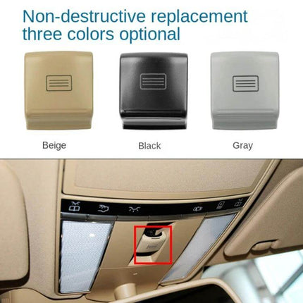 Sunroof Switch Button For Dome Light Beige Interior - direct replacement for Mercedes-Benz W221 beige roof console