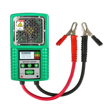 DUOYI Tool for Checking Car Battery Capacity in Daily Use - green four-wire Kelvin battery tester with red and black clamps