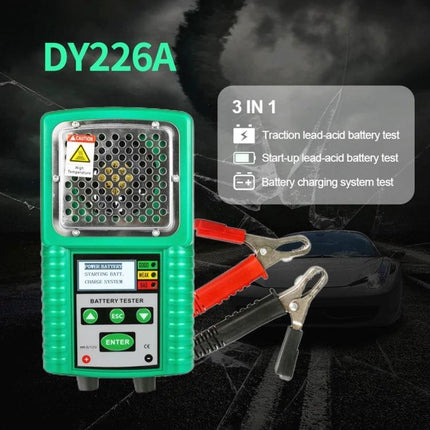 DUOYI Tool for Checking Car Battery Capacity in Daily Use - DY226A four-wire Kelvin lead-acid battery tester for everyday maintenance