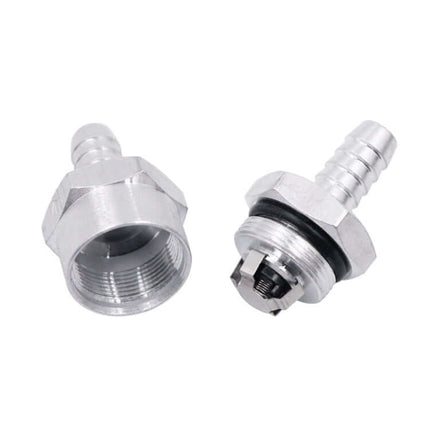 Aluminium Alloy 12mm One-Way Fuel Check Valve for Vehicles silver aluminum 12mm check valve for carburettor fit