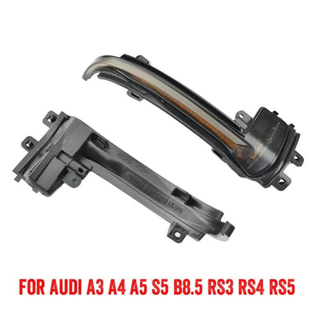 Dynamic LED Turn Signal Light For Audi Rearview Mirror Flasher - plug-and-play amber sequential side indicator for Audi A3 A4 A5 S5 RS3 RS4 RS5