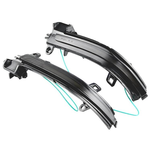 BMW Dynamic LED Turn Signal Mirror Light For Cars Blue - pair of plug-and-play blue dynamic LED side mirror indicators enhancing visibility