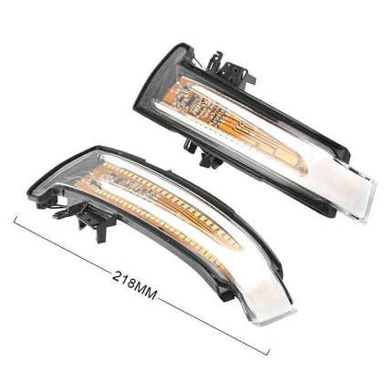 Mercedes-Benz A Class Mirror Dynamic LED Turn Signal Light — pair of plug-and-play dynamic scrolling mirror indicators, matte scratch-resistant finish, 218mm length