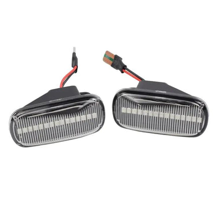Dynamic LED Fender Side Light For Honda Civic Transparent Black