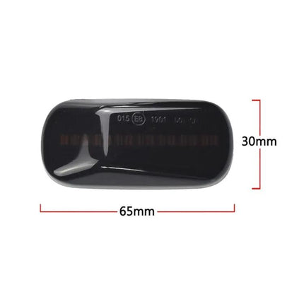 Dynamic LED Fender Side Light For Honda Civic Transparent Black