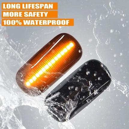Dynamic LED Fender Side Light For Honda Civic Transparent Black