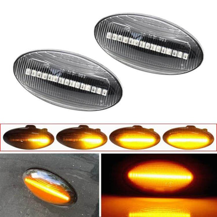 Suzuki Grand Vitara Dynamic LED Fender Side Light Set plug-and-play dynamic scrolling amber turn signals, OEM harness compatible