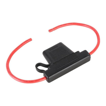 Waterproof Fuse Box Fuse Holder Large Size For Easy Circuit Expansion - black waterproof dual fuse adapter with red leads for automotive marine RV