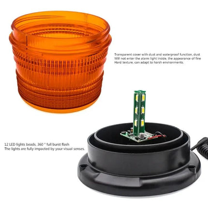School Bus Safety Warning Light For Rear End Collision Yellow