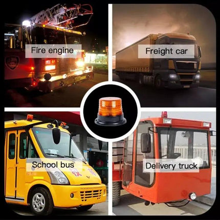 School Bus Safety Warning Light For Rear End Collision Yellow