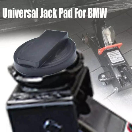 Rubber Blocks for Lifting Your BMW During Routine Maintenance – black rubber jack pad protecting chassis during oil changes and tire rotations