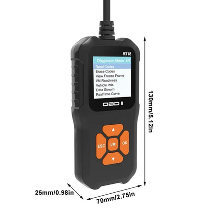 Essential Car Diagnostic Tool for Routine Vehicle Checks - handheld OBD2 code reader showing diagnostic menu for home garage maintenance