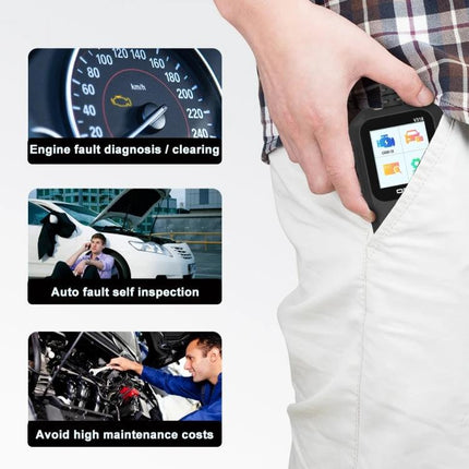 Essential Car Diagnostic Tool for Routine Vehicle Checks - compact OBD2 code reader in pocket for engine code scans, self-inspection, and lower maintenance costs