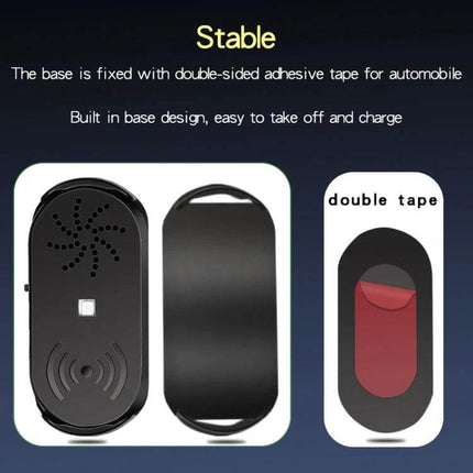 Car Door Opener Alarm For Easy Access With Voice Prompt compact black sensor unit showing adhesive base and ventilation speaker holes