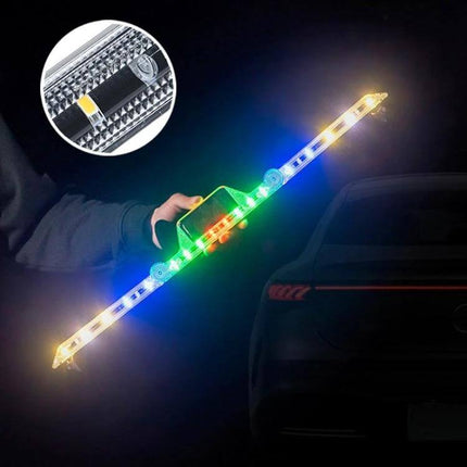 Car Triangular Warning Light With Solar Charging For Roadside Use handheld LED triangle with 18 LEDs, ABS case, USB and solar charging, night visibility