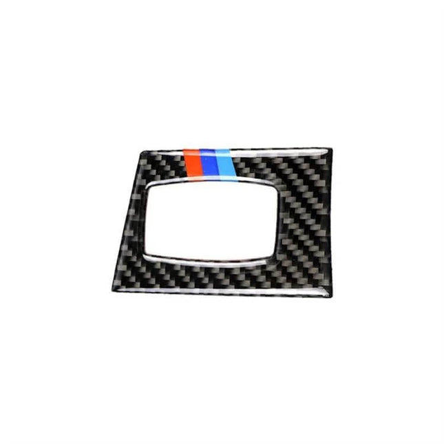 Carbon Fiber Decorative Sticker for BMW Ignition Switches in Three Colors - carbon fiber sticker with M stripe for BMW ignition