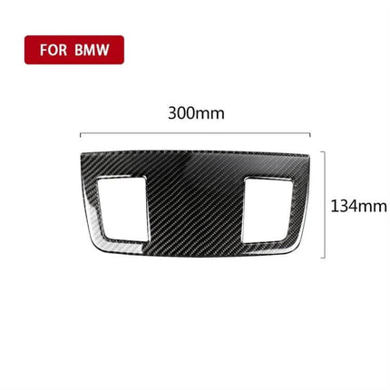 Carbon Fiber Decorative Sticker for BMW Instrument Panels - 300mm x 134mm carbon fiber dashboard trim piece