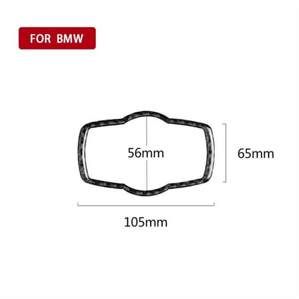 Carbon Fiber Decorative Sticker for BMW Headlight Switches – carbon fiber trim sticker dimensions 105x65x56mm for BMW headlight switch