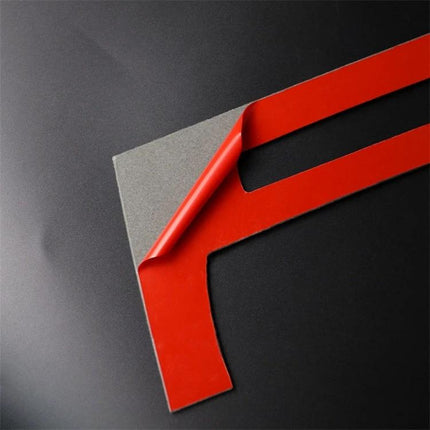 Carbon Fiber Decorative Sticker for BMW E90 Central Panel — red-backed carbon fiber adhesive trim piece for dashboard upgrade