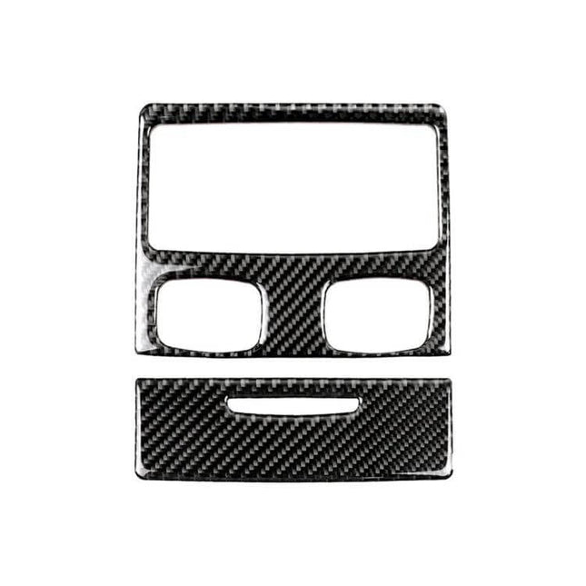 Carbon Fiber Rear Air Vent Decorative Sticker for BMW Vehicles - carbon fiber interior trim set for rear vents