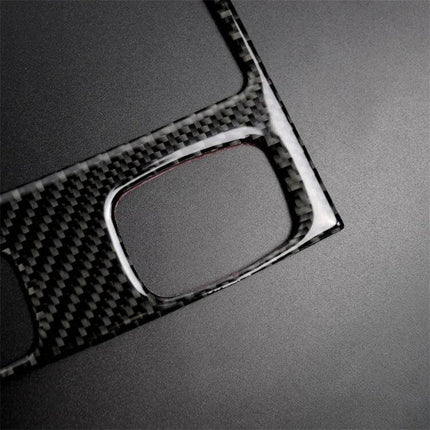 Carbon Fiber Rear Air Vent Decorative Sticker for BMW Vehicles - close-up carbon fiber sticker for BMW rear air vent interior trim