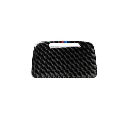 Carbon Fiber Ashtray for BMW 5 Series with Three Colors - carbon fiber car ashtray insert with tricolor trim, slim portable design