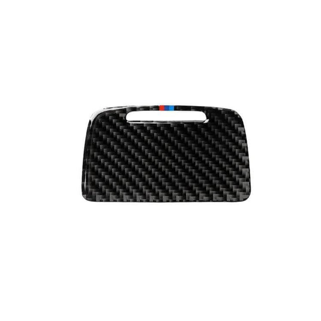 Carbon Fiber Ashtray for BMW 5 Series with Three Colors - carbon fiber car ashtray insert with tricolor trim, slim portable design