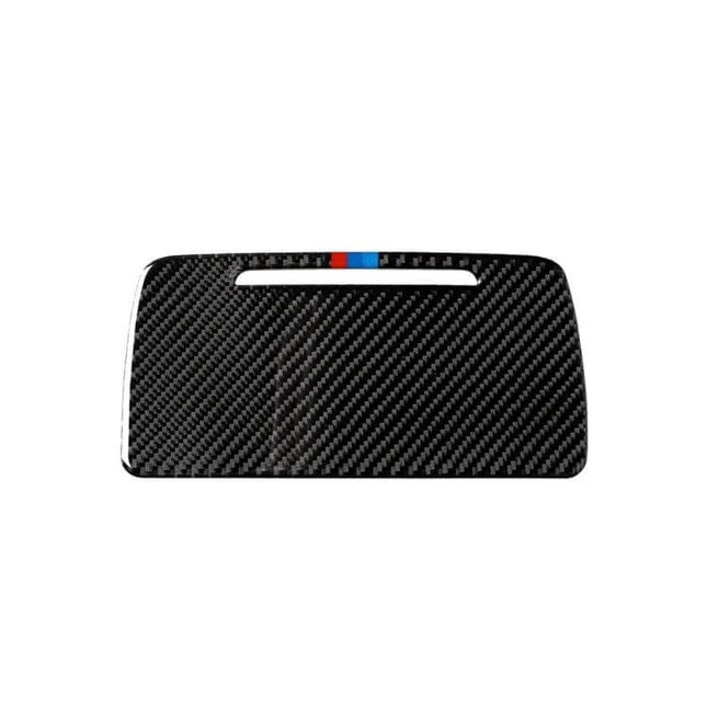 Carbon Fiber Decorative Sticker for Car Storage Box in Three Colors - black carbon fiber decal for interior storage box, durable modern finish