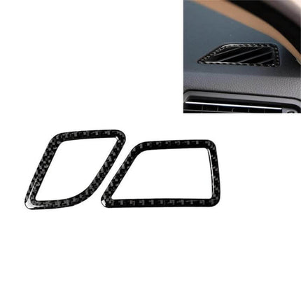 Carbon Fiber Decorative Sticker for BMW 5 Series Air Outlet - pair of lightweight carbon fiber vent trim decals for dashboard personalization