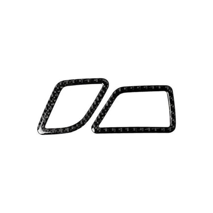 Carbon Fiber Decorative Sticker for BMW 5 Series Air Outlet - pair of lightweight carbon fiber vent trim pieces to refresh dashboard look