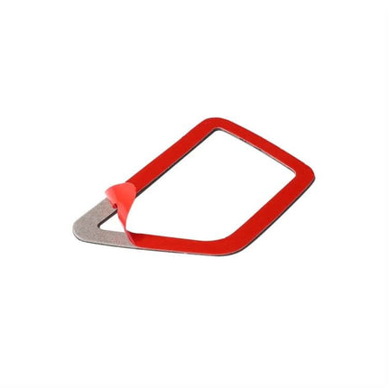 Carbon Fiber Decorative Sticker for BMW 5 Series Air Outlet – red-trim carbon fiber vent accent, adhesive backing